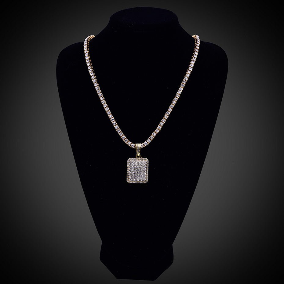 18k Gold IceBox with Tennis Chain - Drip Culture Jewelry