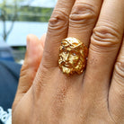 18K Gold Jesus Ring - Drip Culture Jewelry