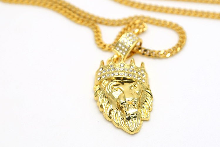 18k Gold King of the jungle pendants - Drip Culture Jewelry