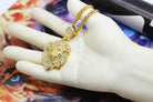 18k Gold King of the jungle pendants - Drip Culture Jewelry
