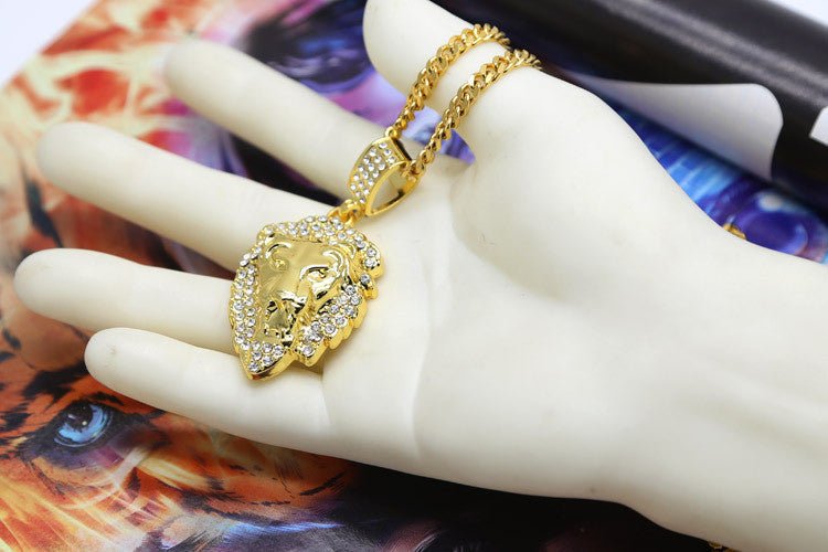18k Gold King of the jungle pendants - Drip Culture Jewelry
