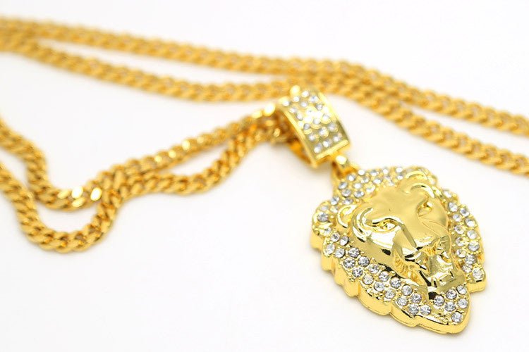 18k Gold King of the jungle pendants - Drip Culture Jewelry