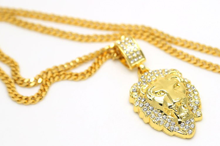 18k Gold King of the jungle pendants - Drip Culture Jewelry