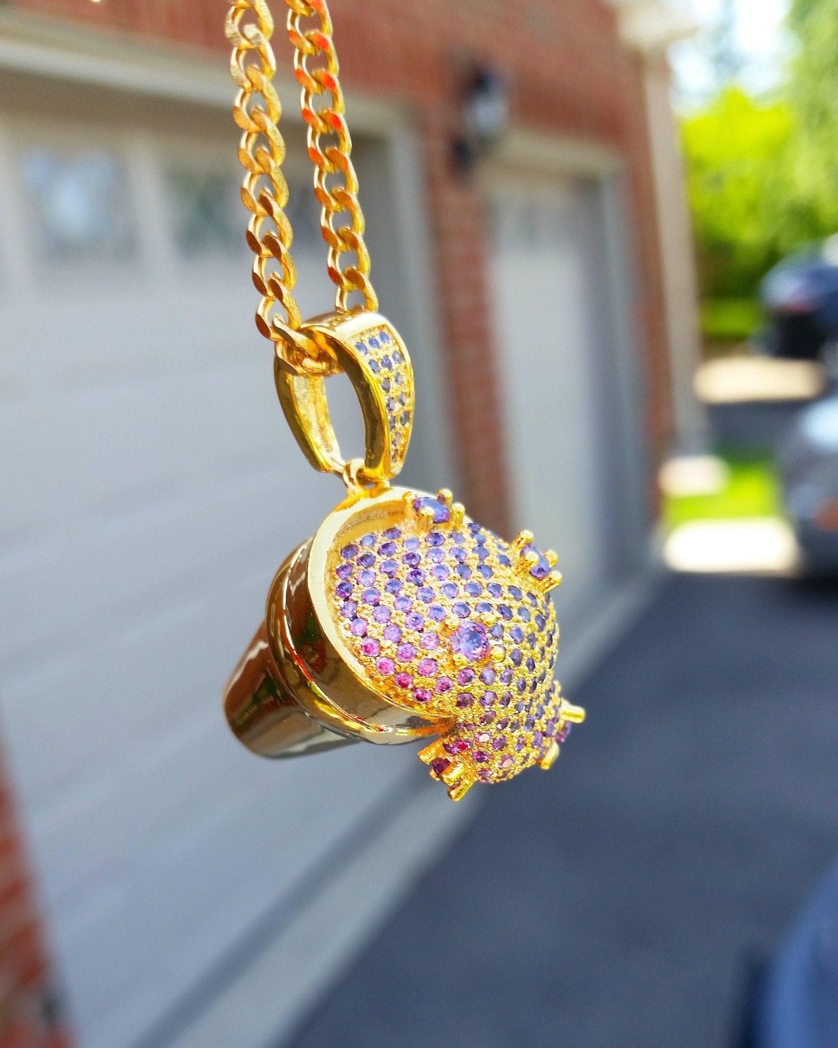 18K Gold Lean Pendant - Drip Culture Jewelry