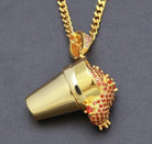 18K Gold Lean Pendant - Drip Culture Jewelry