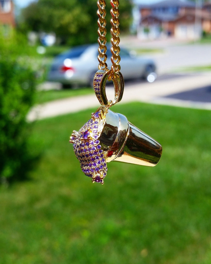 18K Gold Lean Pendant - Drip Culture Jewelry