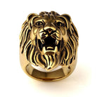 18K Gold Lion Head Ring - Drip Culture Jewelry