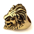 18K Gold Lion Head Ring - Drip Culture Jewelry
