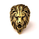 18K Gold Lion Head Ring - Drip Culture Jewelry