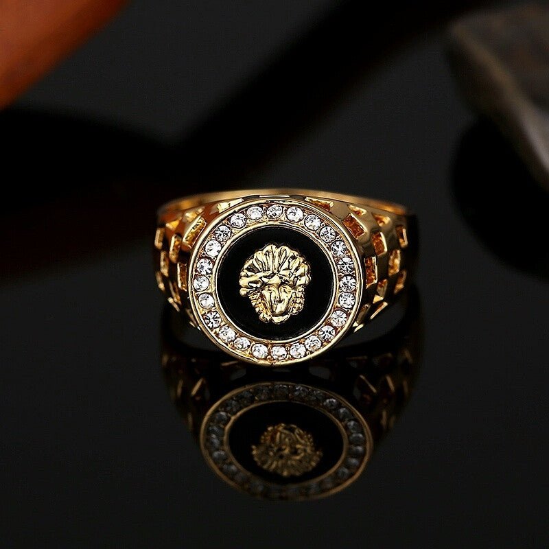 18K Gold Medusa Ring - Drip Culture Jewelry