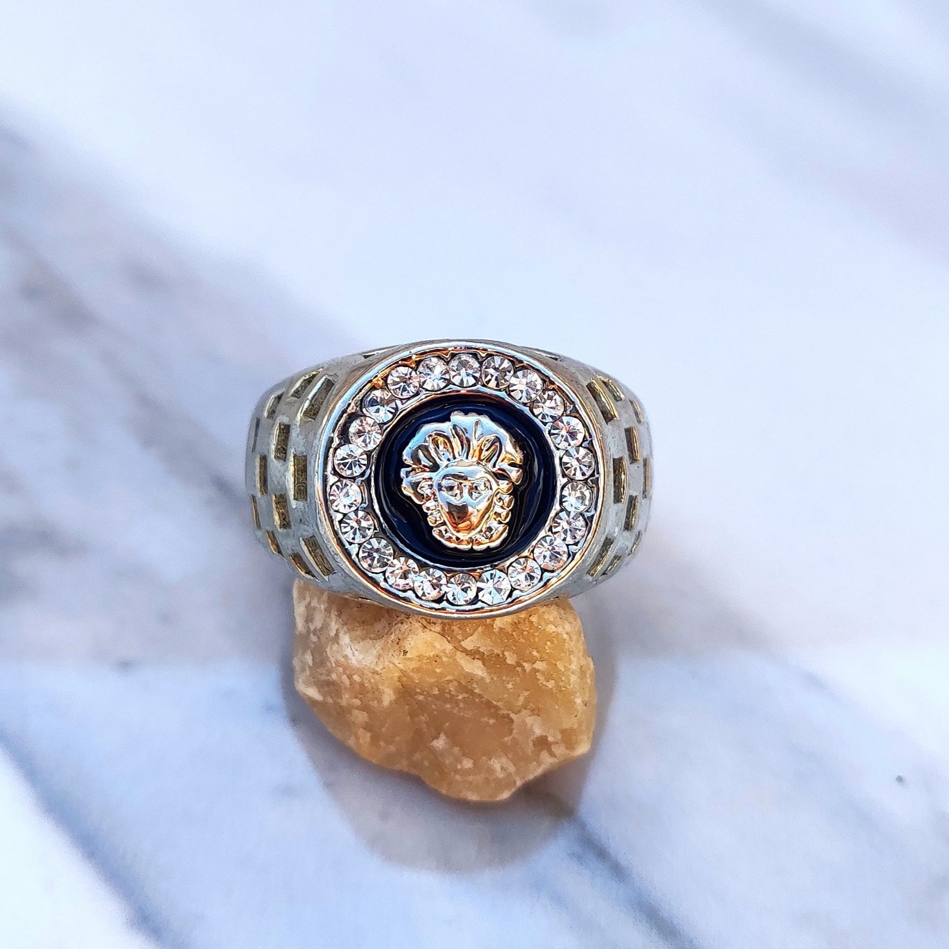 18K Gold Medusa Ring - Drip Culture Jewelry