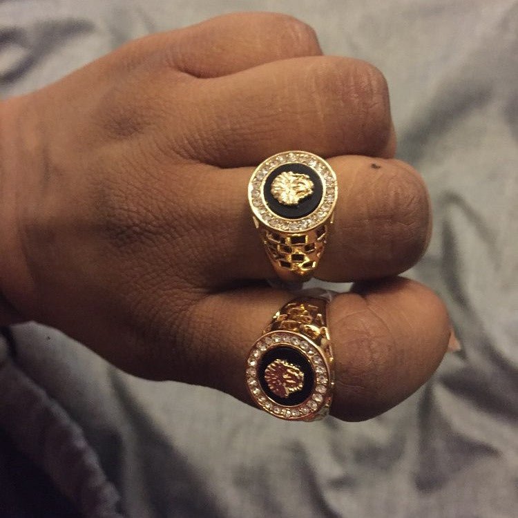 18K Gold Medusa Ring - Drip Culture Jewelry