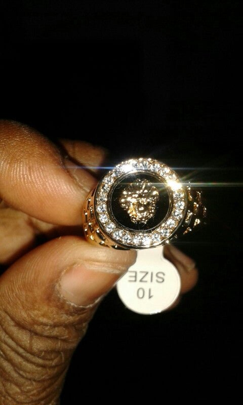 18K Gold Medusa Ring - Drip Culture Jewelry
