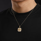 18k Gold Moissanite Diamond Compass Pendant - Drip Culture Jewelry