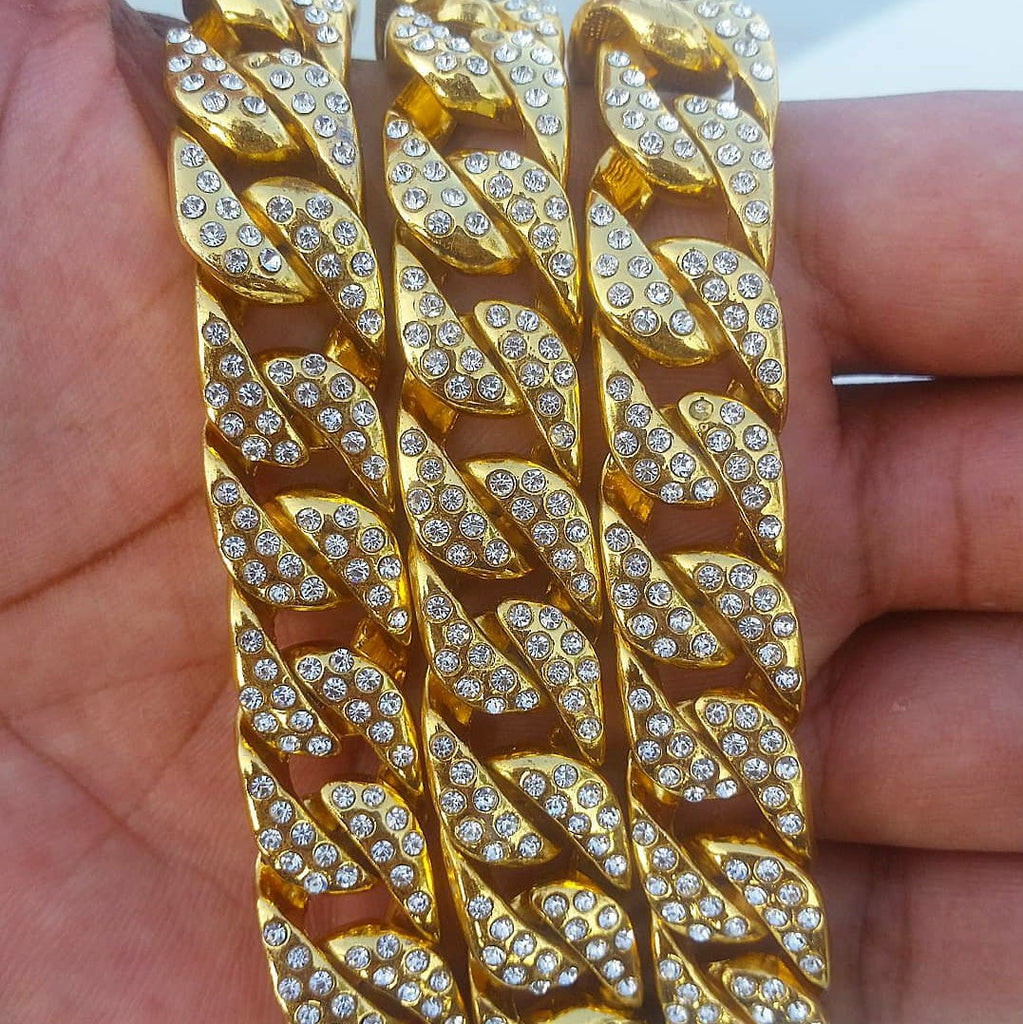 18K Gold N' Diamonds Chain - Drip Culture Jewelry