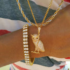 18k Gold Owl Gang Set ( 3 Pieces ) - Drip Culture Jewelry
