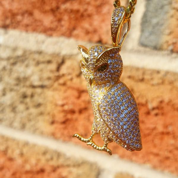 18k Gold Owl Gang Set ( 3 Pieces ) - Drip Culture Jewelry