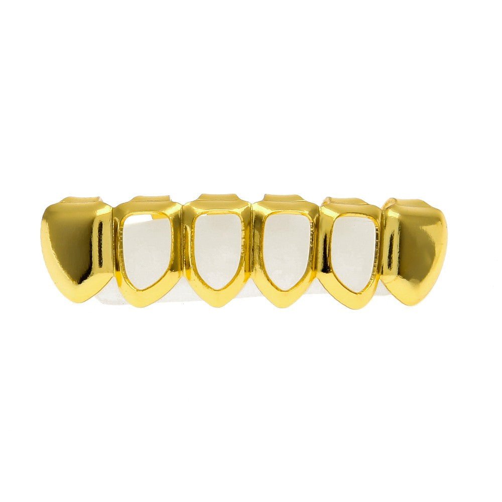 DreamGold - Grillz 1 dent open face + diamonds - Or 18K