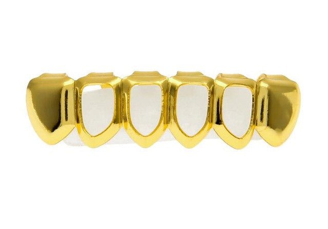 18K Gold Plated Open Face Grillz - Drip Culture Jewelry
