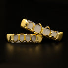 18K Gold Plated Open Face Grillz - Drip Culture Jewelry