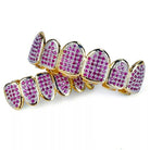 18k Gold Purple Post Grillz - Drip Culture Jewelry