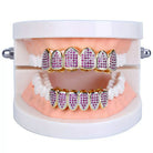 18k Gold Purple Post Grillz - Drip Culture Jewelry
