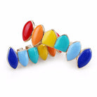 18K Gold Rainbow Grillz - Drip Culture Jewelry