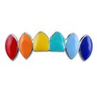 18K Gold Rainbow Grillz - Drip Culture Jewelry