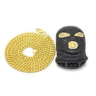 18K Gold Ski Mask Pendant - Drip Culture Jewelry