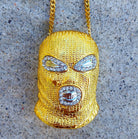 18K Gold Ski Mask Pendant - Drip Culture Jewelry