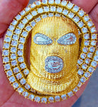 18K Gold Ski Mask Pendant - Drip Culture Jewelry