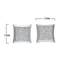 18K Gold Square Diamond Earrings - Drip Culture Jewelry