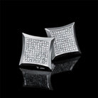 18K Gold Square Diamond Earrings - Drip Culture Jewelry