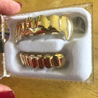 18K Gold Vampire Grillz - Drip Culture Jewelry