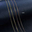 1mm 10k Solid Gold Cable Chain - Drip Culture Jewelry