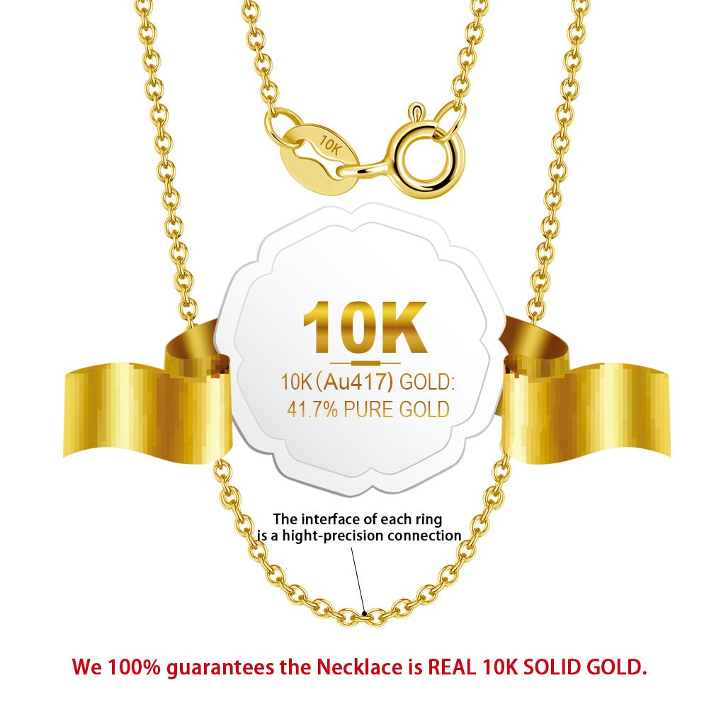 1mm 10k Solid Gold Cable Chain - Drip Culture Jewelry