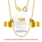 1mm 10k Solid Gold Cable Chain - Drip Culture Jewelry