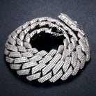 20mm 18k Gold Diamond Prong Cuban Link Chain - Drip Culture Jewelry