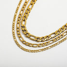 24K Gold Gold Figaro Chain - Drip Culture Jewelry