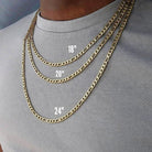 24K Gold Gold Figaro Chain - Drip Culture Jewelry