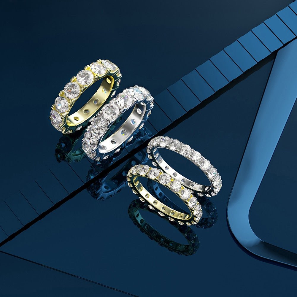 3mm Moissanite Diamond Eternity Ring - Drip Culture Jewelry
