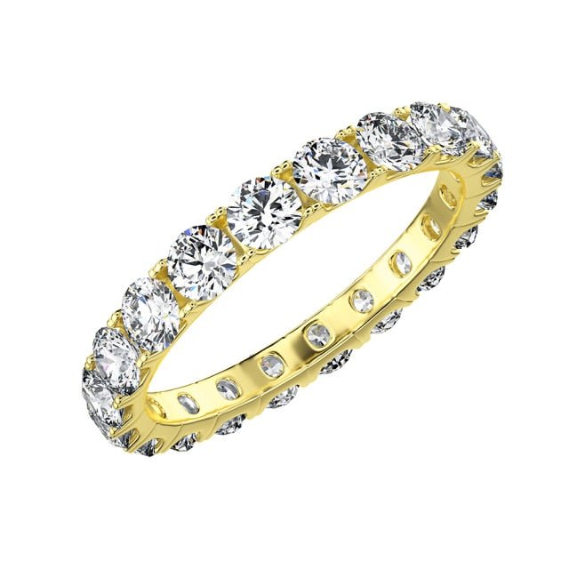 3mm Moissanite Diamond Eternity Ring - Drip Culture Jewelry