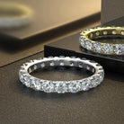 3mm Moissanite Diamond Eternity Ring - Drip Culture Jewelry