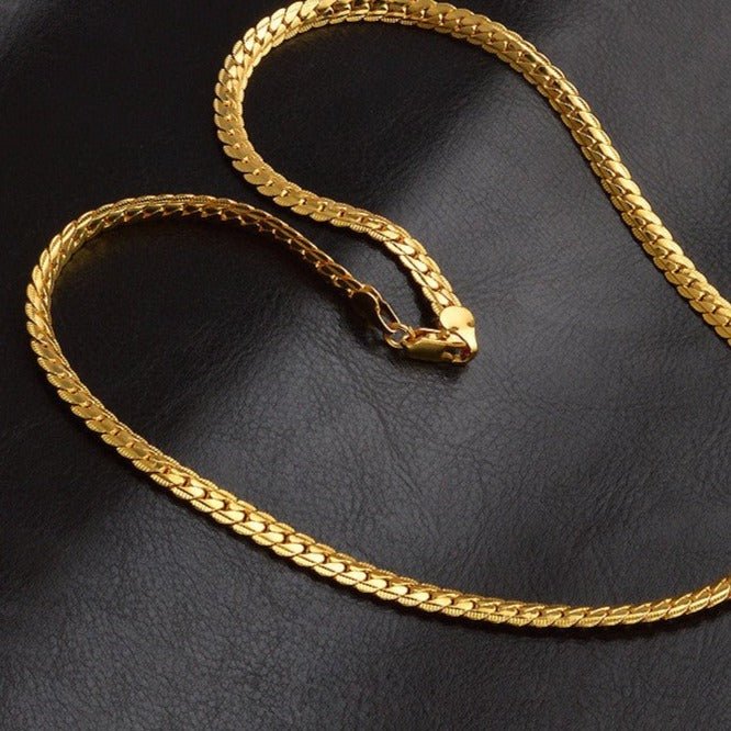 5mm 18K Gold Cuban Link Lace Chain - Drip Culture Jewelry