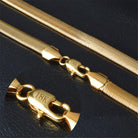 5mm 18K Gold Herringbone Chain - Drip Culture Jewelry