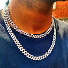 8mm Moissanite Diamond Cuban Link Chain - Drip Culture Jewelry