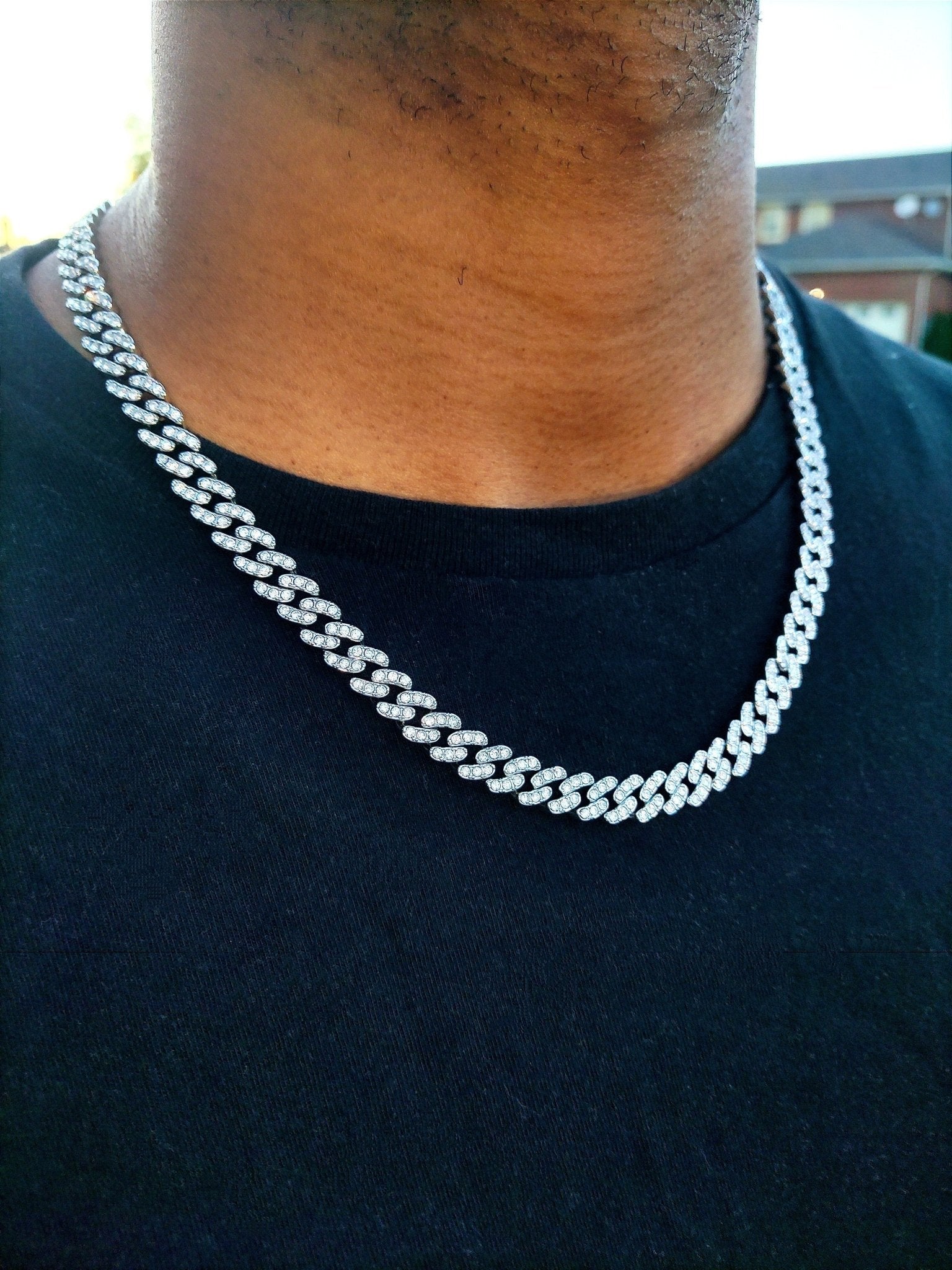 8mm Moissanite Diamond Cuban Link Chain - Drip Culture Jewelry