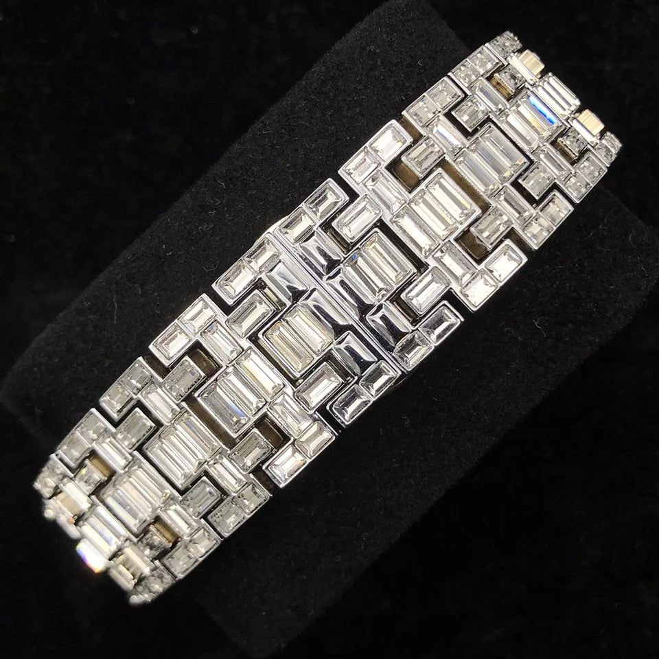 Baguette Diamond Tycoon Mechanical Watch - Drip Culture Jewelry