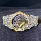 Baguette Diamond Tycoon Mechanical Watch - Drip Culture Jewelry