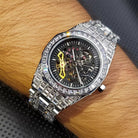 Baguette Diamond Tycoon Mechanical Watch - Drip Culture Jewelry